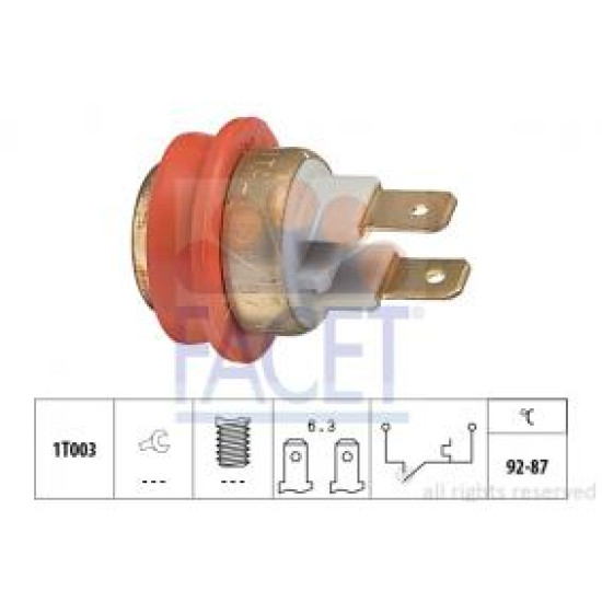 Comutator temperatura, ventilator radiator VOLVO 960 I Break (965) (2316 , 165 CP) FACET 75042