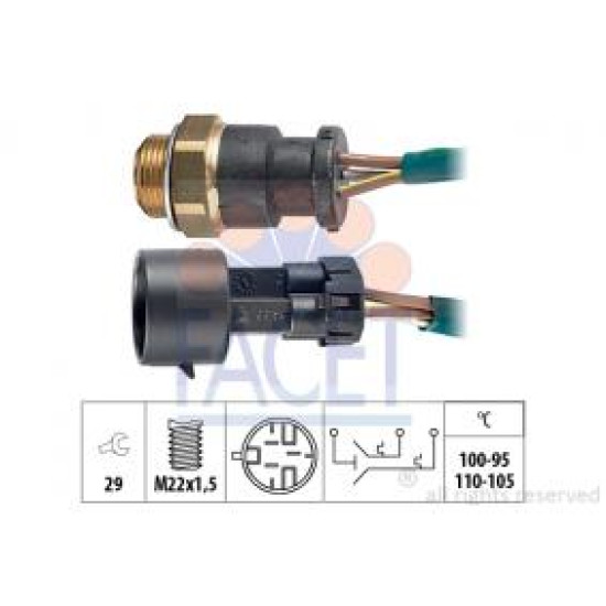 Comutator temperatura OPEL Vectra A CC (J89) (1686 1700 , 57 82 CP) FACET 75633