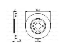 Discuri frana OPEL Vectra A Sedan (J89) (1998 2498 , 170 204 CP) LUCAS DF2681