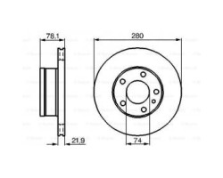 Discuri frana BMW 6 Coupe (E24) (2788 3453 , 184 218 CP) LUCAS DF276