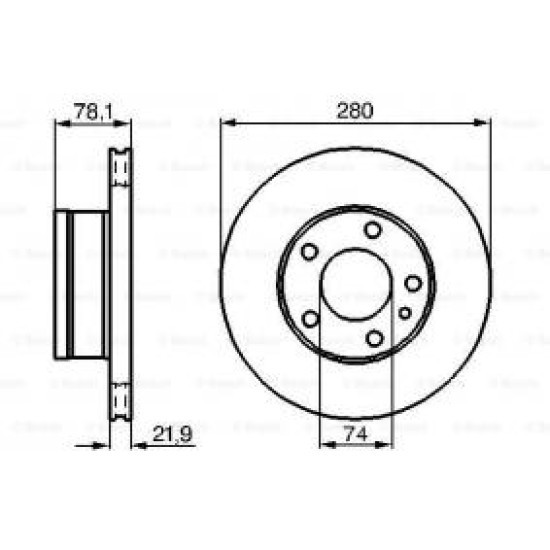 Discuri frana BMW 6 Coupe (E24) (2788 3453 , 184 218 CP) LUCAS DF276