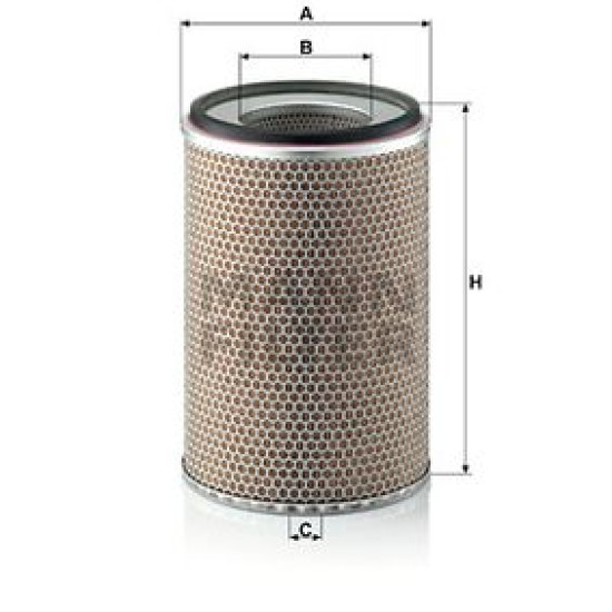 Filtru aer MANN  ERF 54G, ERF 64G 1, ERF C-Serie , FIATAGRI 1000 , FORD TRUCKS Cargo, IVECO TurboCity , IVECO 370.20,, RENAULT TRUCKS Midliner S  C24719