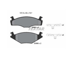 Placute frana VW Golf III Hatchback (1H1) (1272 1896 , 54 90 CP) TEXTAR 2088710