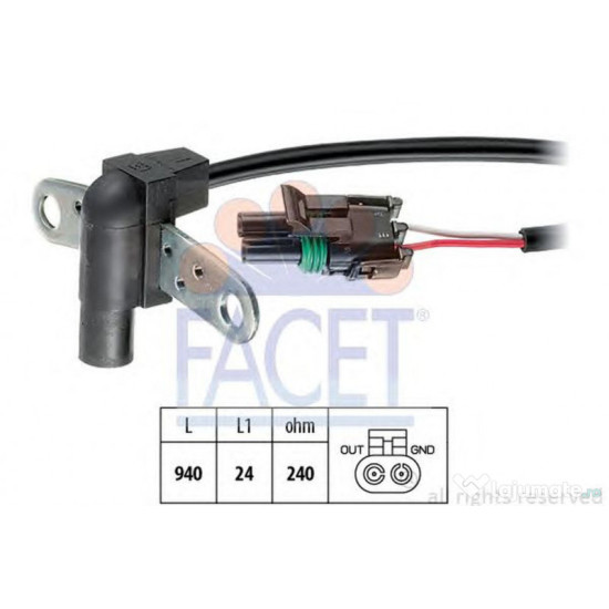 Senzor impulsuri RENAULT Super 5 Hatchback (B40, c40) (1237 1721 , 55 120 CP) FACET 90010