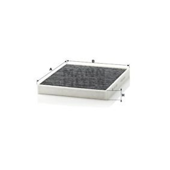 Filtru aer habitaclu OPEL ASTRA G Hatchback (F48_, F08_, T98) [ 1998 - 2009 ] Mann-Filter CUK2757