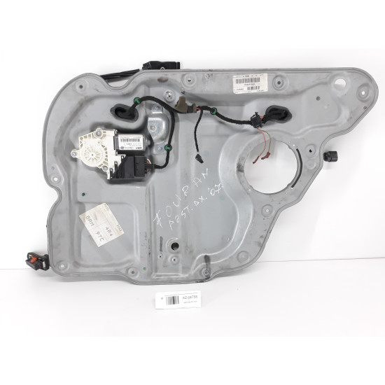 Macara geam electric dreapta spate CU MOTORAS VOLKSWAGEN TOURAN (1T1, 1T2) [ 2003 - 2010 ] OEM 1T0839756E