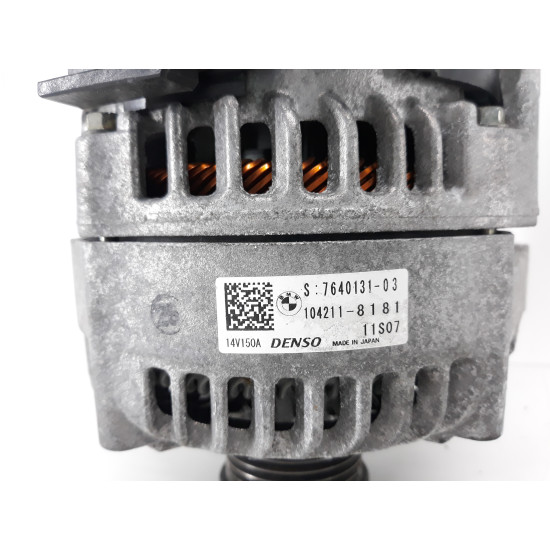 Alternator BMW F20 F30 F31 F36 F32 F10 2.0 D cod : 7640131-03  DENSO 7640131