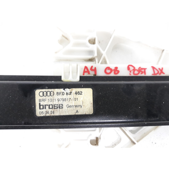 Macara geam electric dreapta spate AUDI A4 IV (8K2, B8) [ 2007 - 2015 ] OEM 8K0839462
