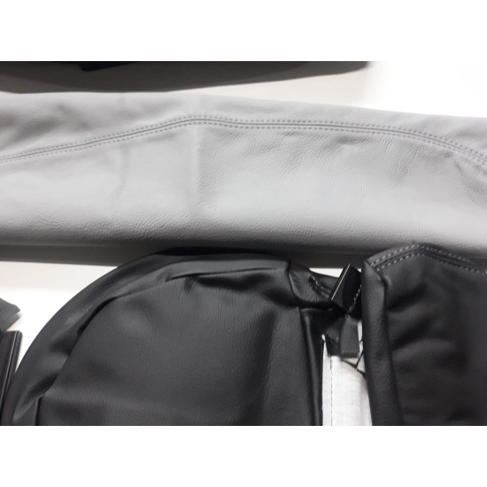 Interior complet piele, negru-gri, Ford Ka 2006