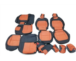 Interior complet, piele, culoare negru-maroniu, Ford Focus II 2007