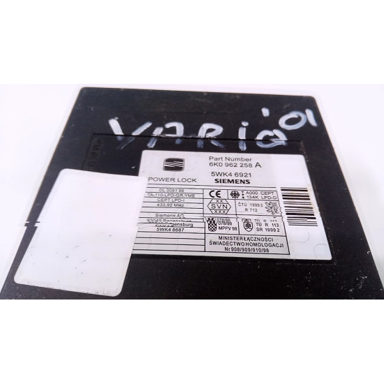 Calculator confort Seat Ibiza 4 (2002-2009) SEAT CORDOBA (6K1, 6K2)  (1993 - 1999) SH 6k0962258a