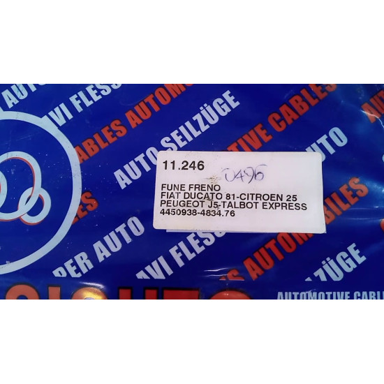 Cablu frana de mana Fiat Ducato, Citroen C25,  Peugeot J5 Nou 4450938 4834
