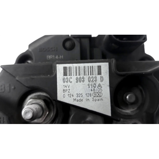 Alternator 110A Volkswagen Golf 5 /audi a3 8pa sportback 1.6 FSI BLF SH BOSCH 03C903023D