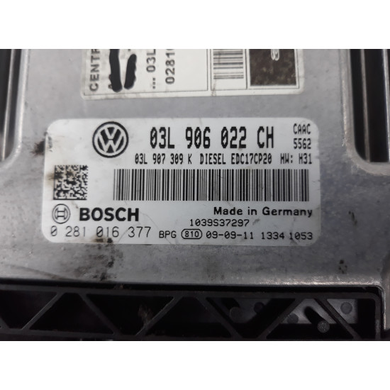 Calculator ECU Volkswagen Transporter T5 2.0 TDI SH BOSCH 03L906022CH 0281016377 