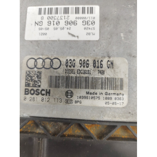 Calculator ECU Audi A4 B7 03G906016GN 03G 906 016 GN 0281012133