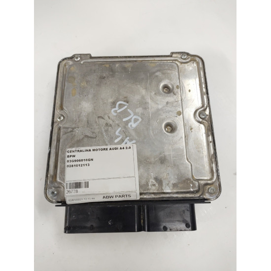 Calculator motor ECU AUDI A4 III 2.0 TDI (8EC, B7) [ 2004 - 2008 ] BOSCH 0281012113 OEM 03G906016GN