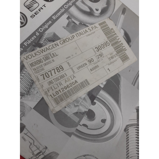 Filtru aer SEAT CORDOBA (6K1, 6K2) [ 1993 - 2002 ] VW POLO (6N1) [ 1994 - 1999 ] 1L0129620A