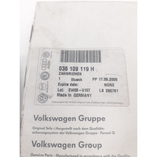 Curea distributie VW GOLF IV (1J1) 1.4B [ 1997 - 2007 ] SEAT LEON (1M1) [ 1999 - 2006 ] 036109119H