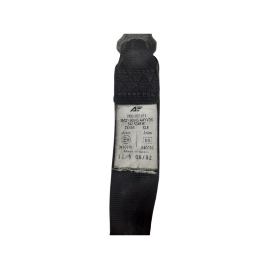 Centura de siguranta stanga spate FORD GALAXY [ 1992 - 1996 ], SEAT ALHAMBRA (7V8, 7V9) [ 1996 - 2010 ], VW SHARAN (7M8, 7M9, 7M6) [ 1995 - 2010 ] OEM 7M3857811