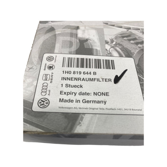 Filtru aer AUDI A3 (8L1) [ 1996 - 2006 ] OEM 1H0819644B