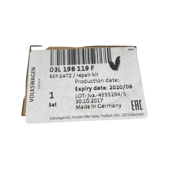 Set curea distributie AUDI Q3 (8U, 8UB, 8UG) [ 2011 - 2018 ] OEM 03L198119F
