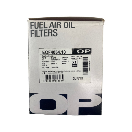 Filtru ulei AUDI A6/S6 IV Saloon (4G2, C7, 4GC) [ 2010 - 2018 ] Open Parts EOF4054.10