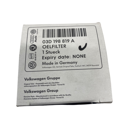 Filtru ulei SEAT TOLEDO IV (KG3) [ 2012 - > ] VAG OEM 03D198819A