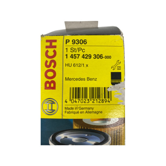 Filtru ulei MERCEDES-BENZ A-CLASS II (W169) [ 2004 - 2012 ] BOSCH 1 457 429 306