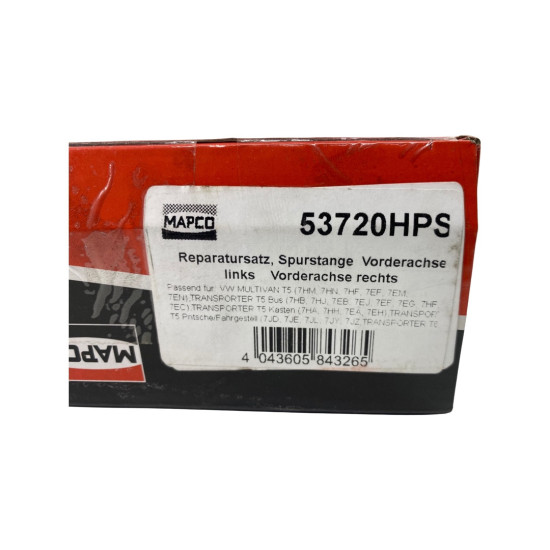 Set reparatie, bieleta directie  VW TRANSPORTER V Bus (7HB, 7HJ, 7EB, 7EJ, 7EF, 7EG, 7HF, 7EC) [ , VW TRANSPORTER V Box (7HA, 7HH, 7EA, 7EH) [ 2003 - > ] Mapco 53720HPS
