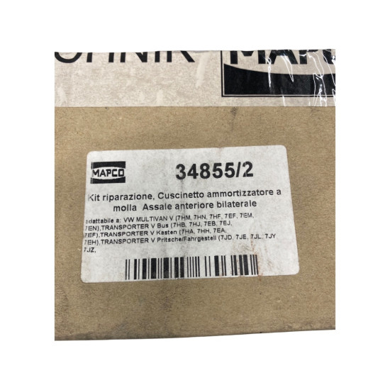 Set reparatie, rulment sarcina amortizor VW TRANSPORTER V Bus (7HB, 7HJ, 7EB, 7EJ, 7EF, 7EG, 7HF, 7EC) [ , VW TRANSPORTER V Box (7HA, 7HH, 7EA, 7EH) [ 2003 - > ] Mapco 34855/2
