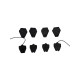 Set placute frana, frana disc AUDI 100 (C1) [ 1968 - 1976 ] VAG OEM 4D0698151E