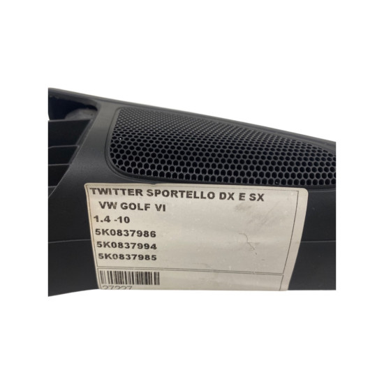 Tweeter VOLKSWAGEN GOLF VI (5K1) [ 2008 - 2013 ] OEM 5K0837986  5K0837994  5K0837985