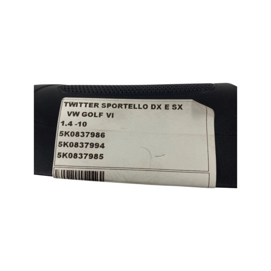 Tweeter VOLKSWAGEN GOLF VI (5K1) [ 2008 - 2013 ] OEM 5K0837986