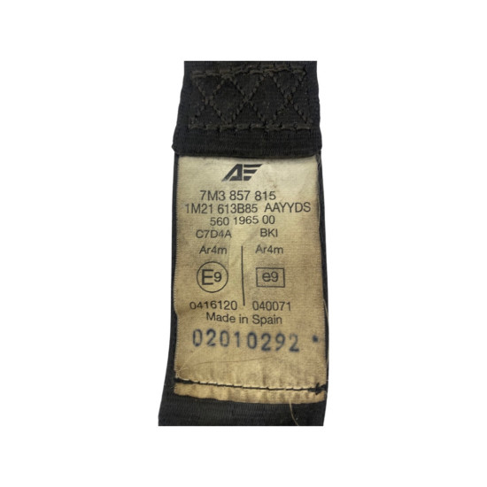 Centura de siguranta Stanga spate  VOLKSWAGEN SHARAN (7M8, 7M9, 7M6) [ 1995 - 2010 ] OEM 7M3857815