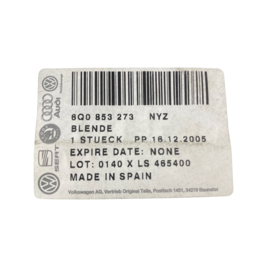 Capac oglinda VOLKSWAGEN POLO (9N_) [ 2001 - 2012 ] OEM 6Q0853273 / 6Q0 853 273
