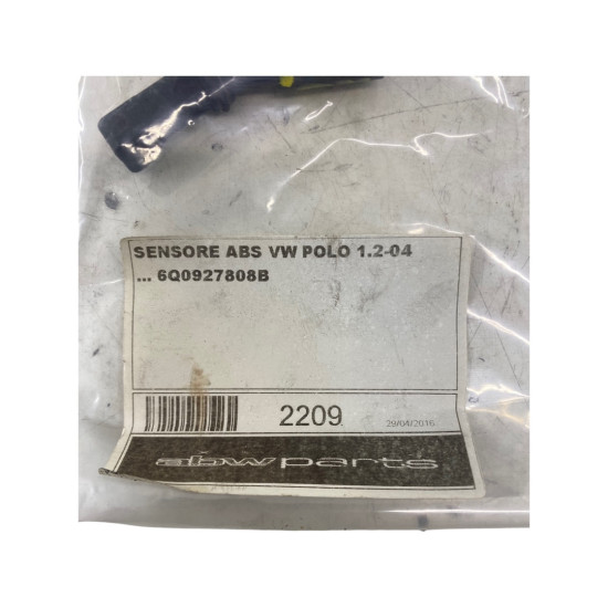 Senzori ABS VOLKSWAGEN POLO (9N_) [ 2001 - 2012 ] 1.2 (BBM) 44KW|60HP OEM 6Q0927808B / 6Q0 927 808 B