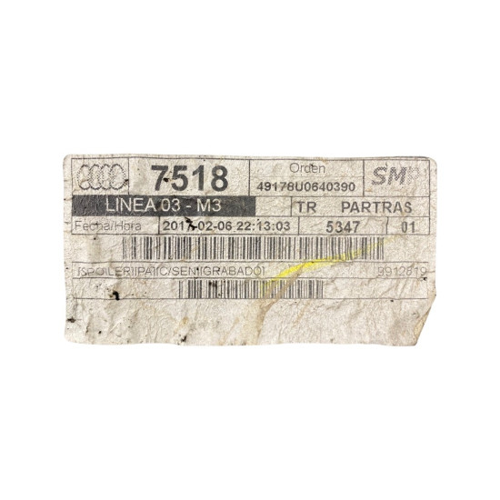 Prelungire bara spate AUDI Q3 (8U, 8UB, 8UG) [ 2011 - 2018 ] OEM 8U0807521AG/AH