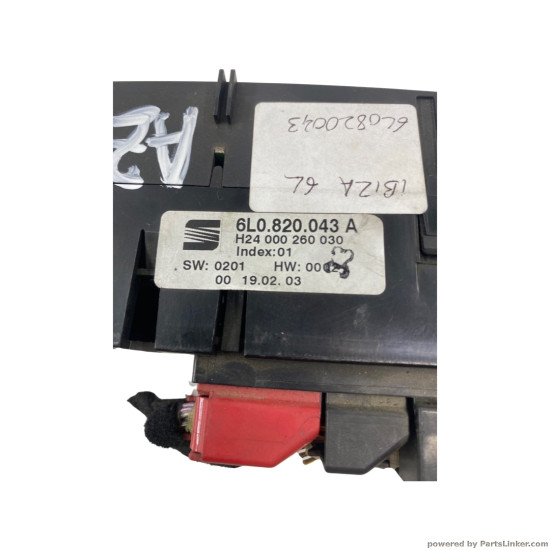 Panou comanda AC SEAT IBIZA IV (6L1) [ 2002 - 2009 ] OEM 6L0820043 / 6L0 820 043