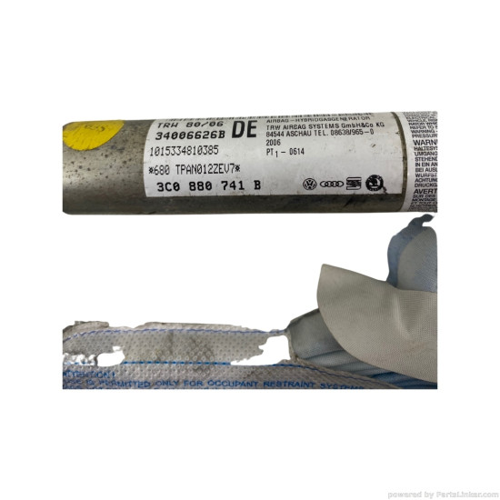 Airbag VOLKSWAGEN PASSAT (3C2) [ 2005 - 2010 ] OEM 3C0880741B / 3C0 880 741 B
