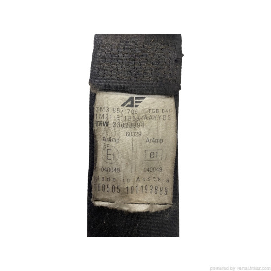 Centura siguranta dreapta fata SEAT ALHAMBRA (7V8, 7V9) [ 1996 - 2010 ] OEM 7M3857706 / 7M3 857 706