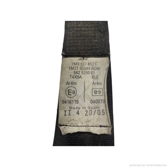 Centura siguranta dreapta spate SEAT ALHAMBRA (7V8, 7V9) [ 1996 - 2010 ] OEM 7M3857812C / 7M3 857 812 C