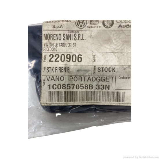 Suport card pentru cutie de depozitare  VOLKSWAGEN NEW BEETLE (9C1, 1C1) [ 1998 - 2010 ] OEM 1B0857058B