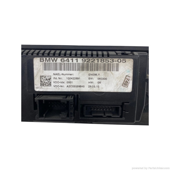 Panou climatronic BMW 3 V (E90) [ 2004 - 2012 ] OEM 64119221853-05
