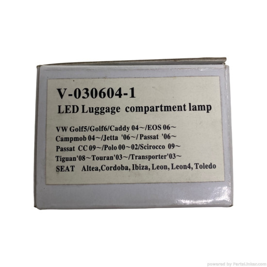 Lampa numar VOLKSWAGEN EOS (1F7, 1F8) [ 2006 - 2015 ], VOLKSWAGEN JETTA III (1K2) [ 2004 - 2010 ], VOLKSWAGEN CADDY III Box (2KA, 2KH, 2CA, 2CH) [ 2004 - 2015 ], VOLKSWAGEN TIGUAN (5N_) [ 2007 - > ], VOLKSWAGEN GOLF V (1K1) [ 2003 - 2009 ]