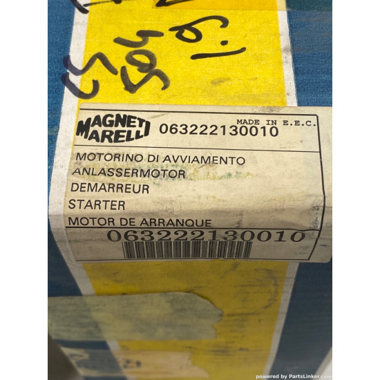 Electromotor 1.9 TD LANCIA DELTA II (836_) [ 1993 - 1999 ], FIAT TEMPRA (159_) [ 1990 - 1998 ], FIAT REGATA (138_) [ 1983 - 1995 ], ALFA ROMEO 155 (167_) [ 1992 - 1997 ], ALFA ROMEO 145 (930_) [ 1994 - 2001 ] Magneti Marelli 063222130010 OEM 5985182