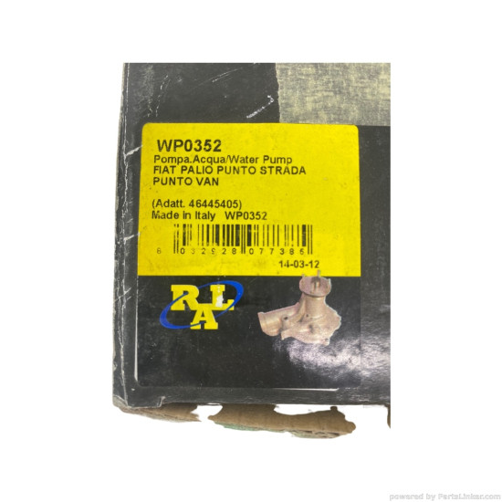 Pompa apa 1.7 diesel FIAT PALIO (178BX) [ 1996 - > ], FIAT PUNTO (176_) [ 1993 - 1999 ] LPR WP0352