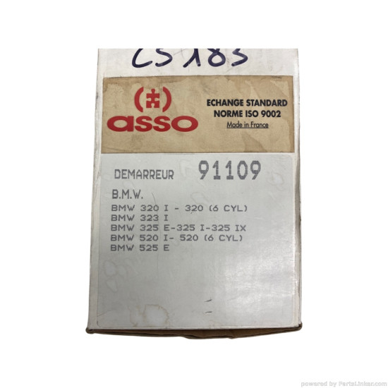 Electromotor 2.0/2.3/2.5 Benzina BMW 5 (E34) [ 1987 - 1995 ], BMW 3 (E30) [ 1982 - 1992 ] ASSO 91109