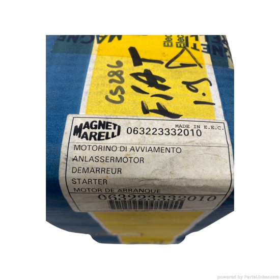 Electromotor 1.7 TDI SEAT MALAGA (023A) [ 1984 - 1993 ], INNOCENTI ELBA (146) [ 1991 - 1996 ], FIAT TIPO (160_) [ 1987 - 1997 ] Magneti Marelli 063223332010