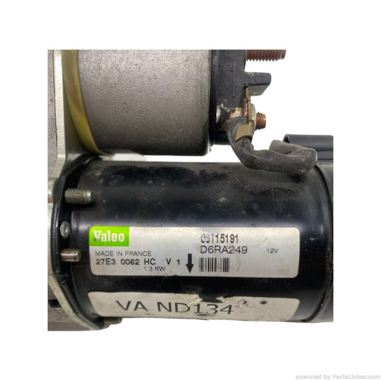 Electromotor 1.4/1.6/1.8/2.0 Benzina OPEL ASTRA H (L48, A04) [ 2004 - 2014 ], FIAT STILO (192_) [ 2001 - 2010 ], DAEWOO KALOS (KLAS) [ 2002 - > ], CHEVROLET KALOS [ 2005 - > ], BEDFORD ASTRA VAN Estate [ 1984 - 1991 ] Valeo 09115191