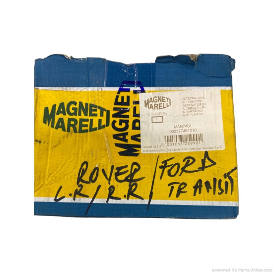 Alternator LAND ROVER 110/127 (LDH) [ 1983 - 1990 ], LAND ROVER RANGE ROVER I (AE, AN, HAA, HAB, HAM, HBM, RE, RN) [ , LAND ROVER DISCOVERY I (LJ_) [ 1989 - 1998 ] Magneti Marelli 063377461010